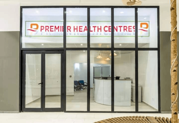 The front of house at Premier Health Centres